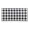 Black and White Buffalo Check Outdoor Floor Runner 3ft. x 6ft.